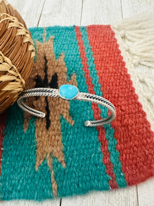 Navajo Turquoise & Sterling Silver Cuff Bracelet