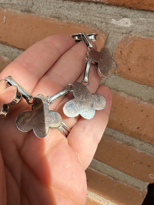 “The Sunny Set” Beautiful Handmade Sterling Silver & White Buffalo Necklace Set