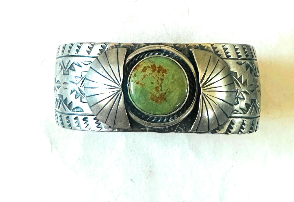 Navajo Royston Turquoise & Sterling Silver Cuff Bracelet