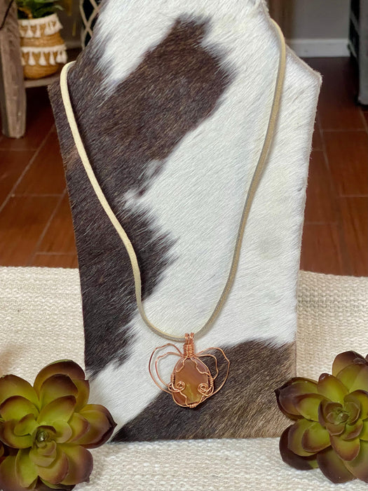 Vintage Handmade Copper Necklace