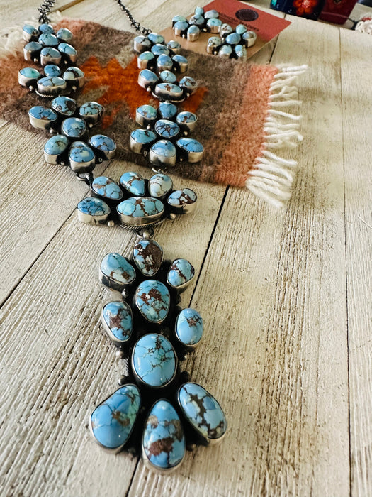 Navajo Golden Hills Turquoise & Sterling Silver Necklace Set