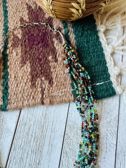 Navajo Handmade Multicolor Beaded Necklace