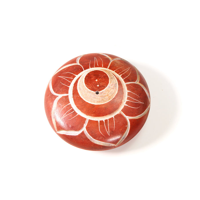 Incense Burner - Soapstone Pebble Sacral Chakra Svadhishtana 2.5"