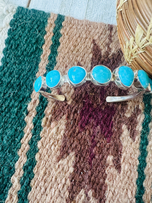 Navajo Turquoise & Sterling Silver Cuff Bracelet