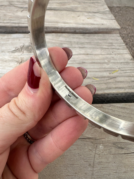 Handmade Purple Dream Mojave & Sterling Silver Cuff Bracelet