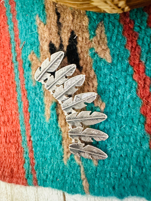 Navajo Sterling Silver Feather Cuff Earring