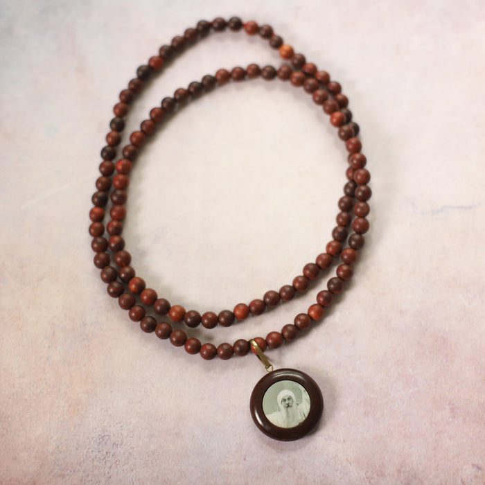 ORIGINAL OSHO Rajneesh Rajneeshpuram Wild Country Extra Fine Rose Wood Mala for Meditation -Natural Wood (#2) VERY LIMITED STOCK!