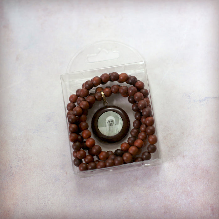 ORIGINAL OSHO Rajneesh Rajneeshpuram Wild Country Extra Fine Rose Wood Mala for Meditation -Natural Wood (#2) VERY LIMITED STOCK!