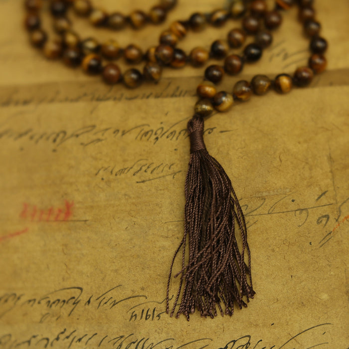 Prayer Mala Beads - Tiger Eye - 108 Prayer Beads