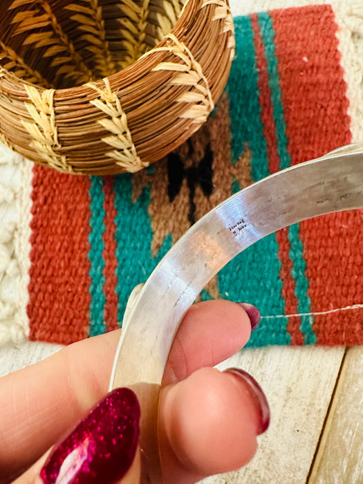 Navajo Turquoise & Sterling Silver Bangle Bracelet