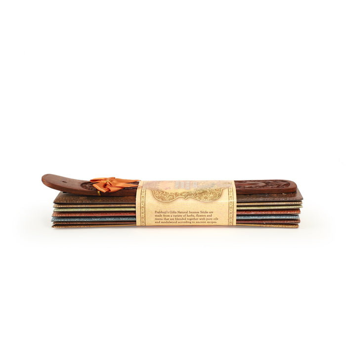 Incense Gift Set - Flat Burner + 7 Harmony Incense Stick & greeting A Precious Reminder that You are Loved
