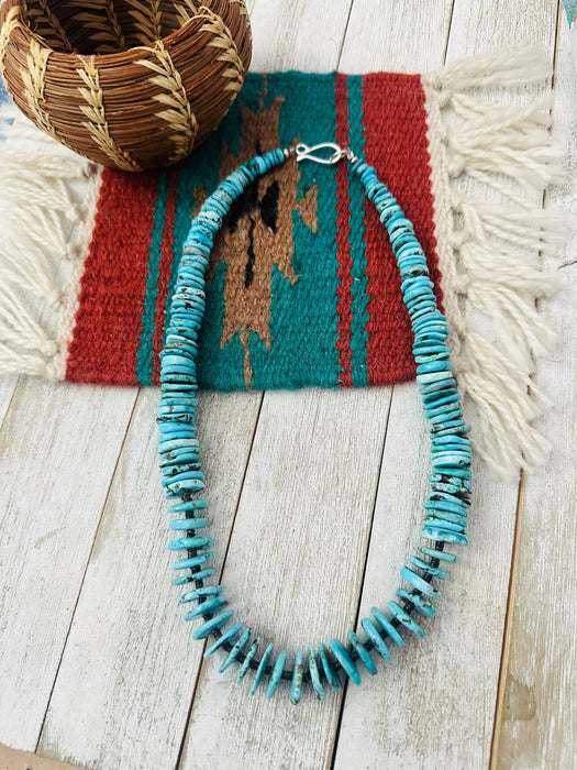 Navajo Turquoise & Heishi 20” Beaded Necklace