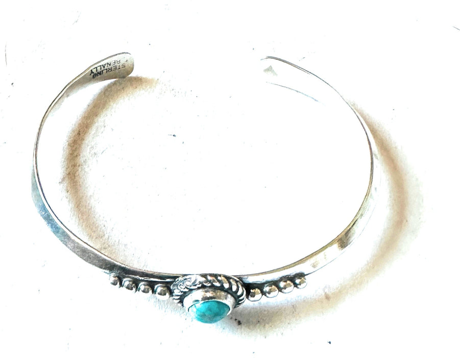 Navajo Turquoise & Sterling Silver Cuff Bracelet