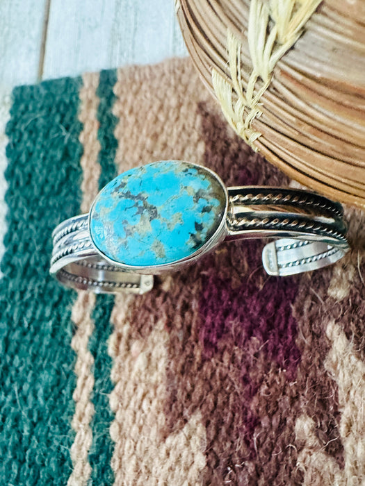 Navajo Turquoise & Sterling Silver Cuff Bracelet