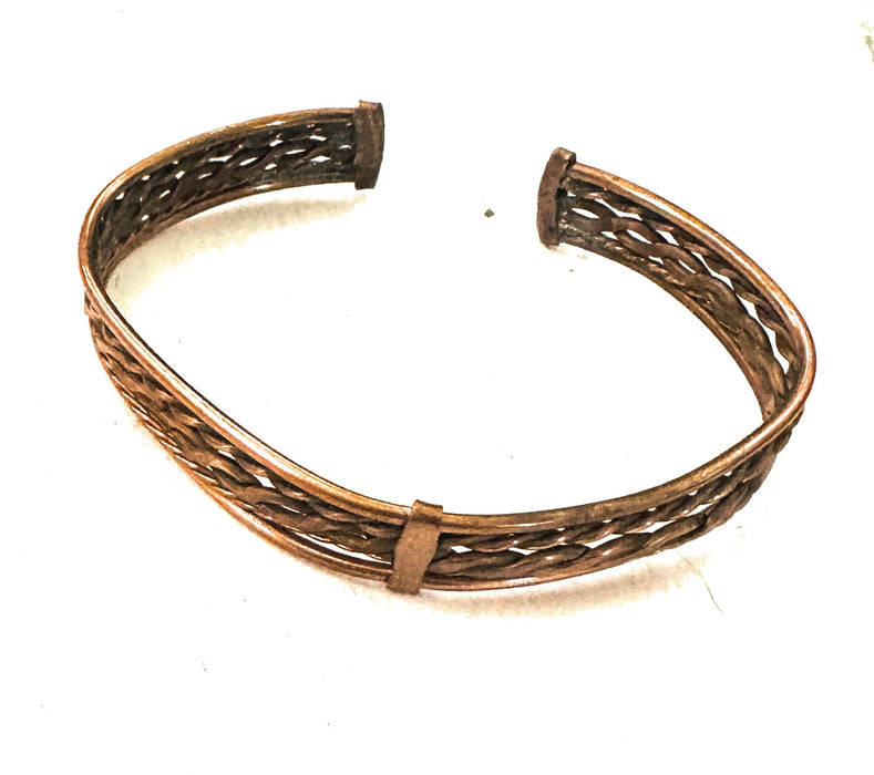 Old Pawn Vintage Navajo Twisted Copper Cuff Bracelet