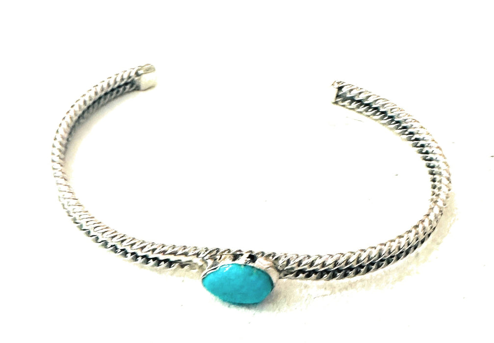 Navajo Turquoise & Sterling Silver Cuff Bracelet