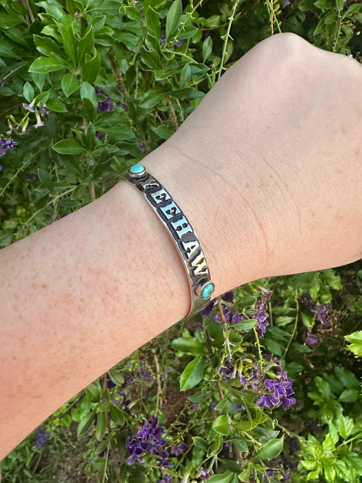 YEEHAW Handmade Turquoise Adjustable Cuff Bracelet