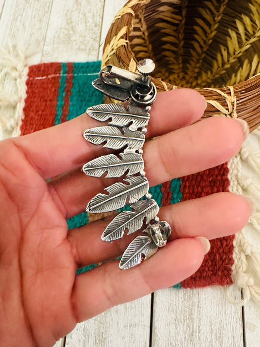 Navajo Sterling Silver Feather Cuff Earring