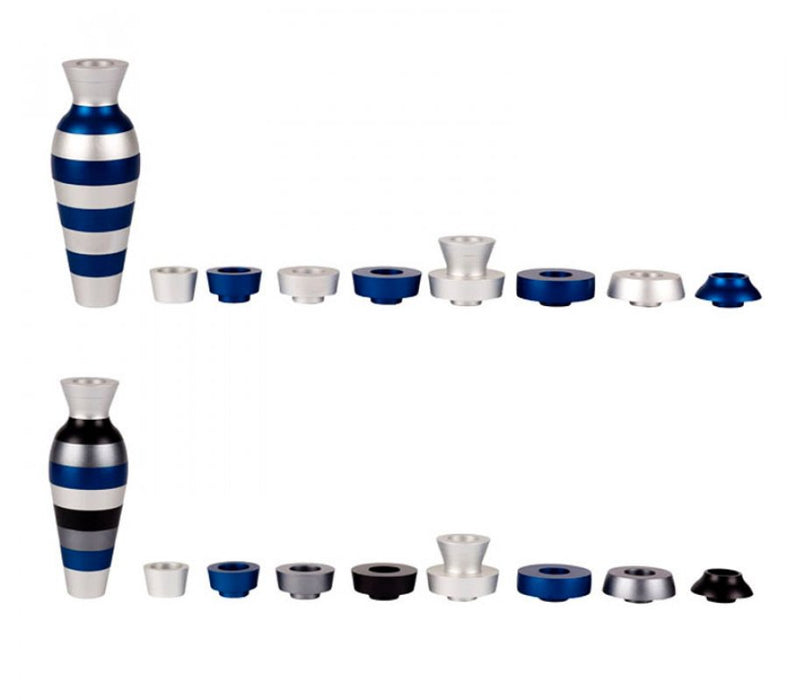 Agayof Travelling Hanukkah Menorah Blue Jug DesignAgayof Travelling Hanukkah Menorah Blue Jug Design