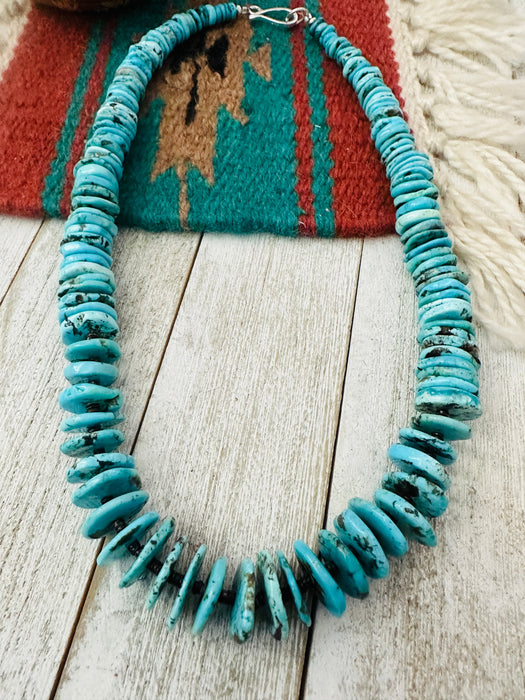 Navajo Turquoise & Heishi 20” Beaded Necklace