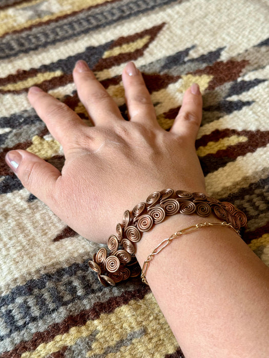 Vintage Handmade Copper Bracelet