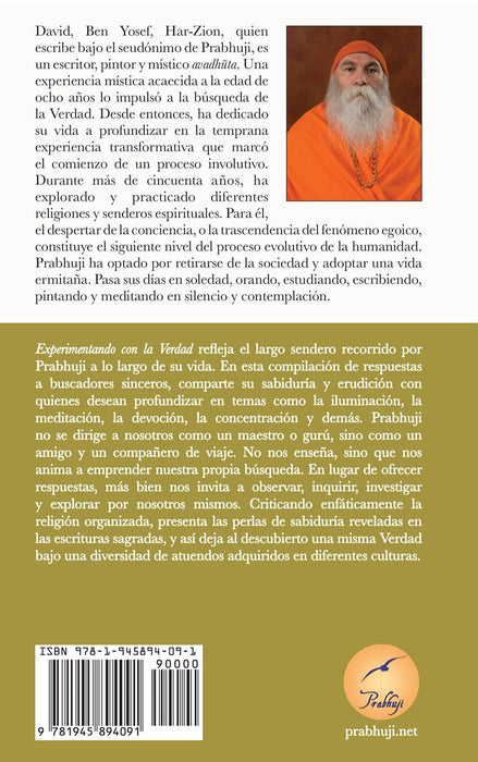 Experimentando con la verdad con Prabhuji (Hard cover - Spanish)