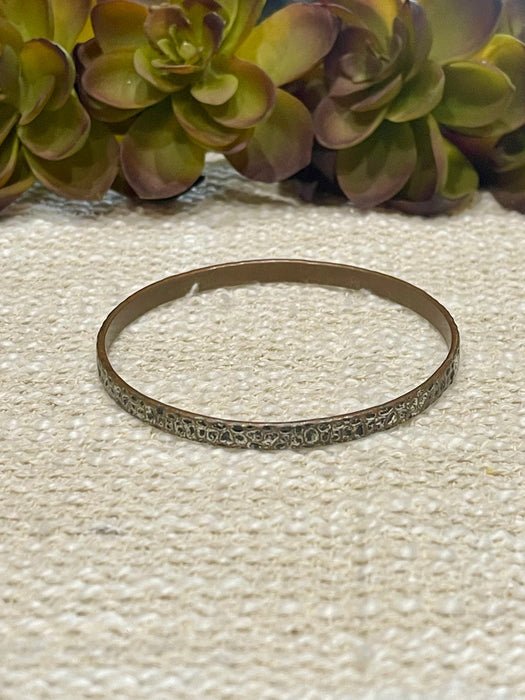 Vintage Handmade Copper Bangle Bracelet