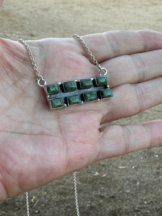 Beautiful Handmade Sterling Silver & Sonoran Gold Turquoise Necklace