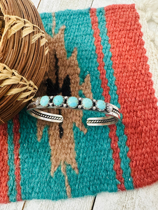 Navajo Turquoise & Sterling Silver Cuff Bracelet