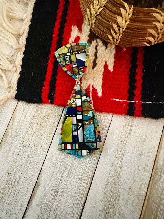 Santo Domingo Multi Stone Inlay Pendant