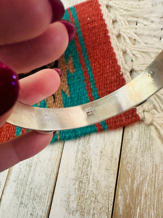 Navajo Turquoise & Sterling Silver Bangle Bracelet