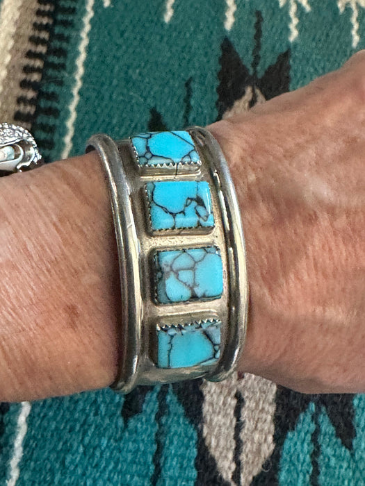 Navajo Turquoise & Sterling Silver Cuff Bracelet