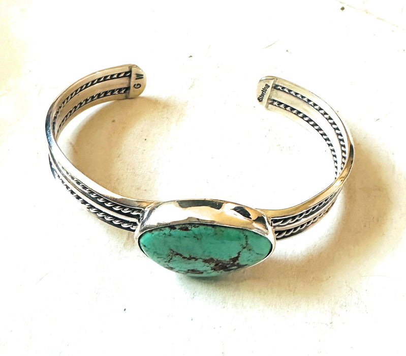 Navajo Turquoise & Sterling Silver Cuff Bracelet