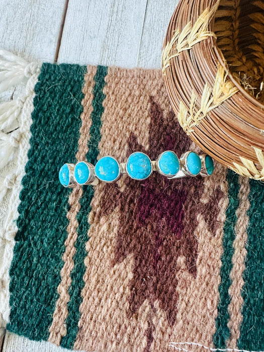 Navajo Turquoise & Sterling Silver Cuff Bracelet