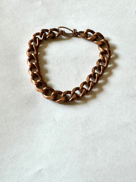 Vintage Handmade Copper Link Bracelet