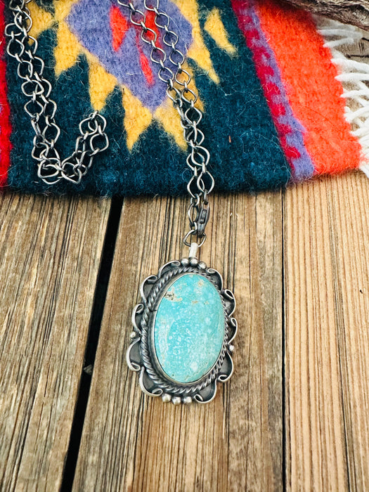 Navajo Sterling Silver & Turquoise Necklace