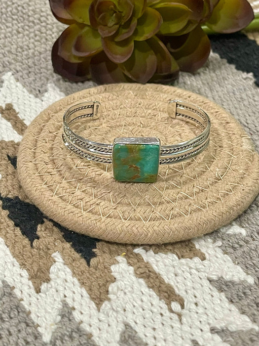 Navajo Turquoise & Sterling Silver Cuff Bracelet