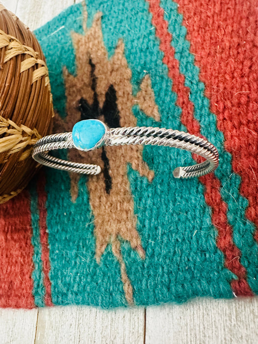 Navajo Turquoise & Sterling Silver Cuff Bracelet