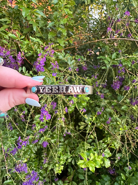 YEEHAW Handmade Turquoise Adjustable Cuff Bracelet