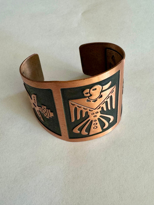 Vintage Handmade Copper Cuff Bracelet