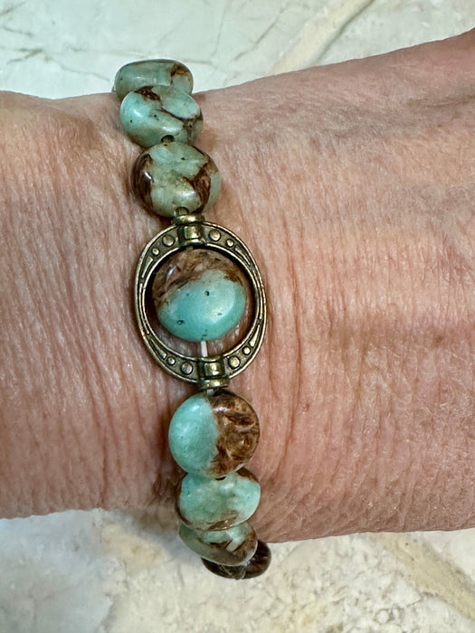 Handmade Pilot Mountain Turquoise Bracelet