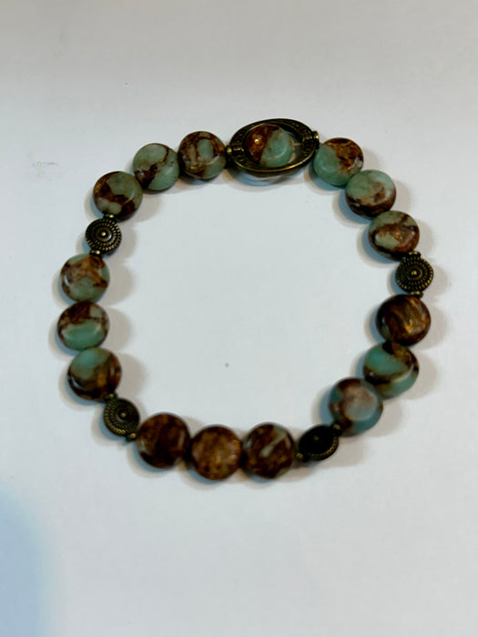 Handmade Pilot Mountain Turquoise Bracelet