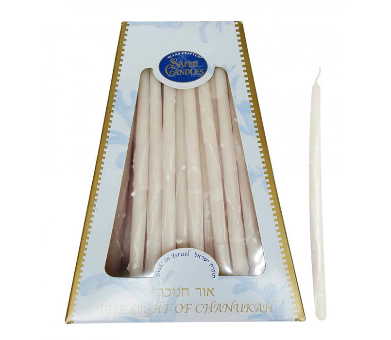 Handmade Dripless Hanukkah Candles - Pure WhiteHandmade Dripless Hanukkah Candles - Pure White