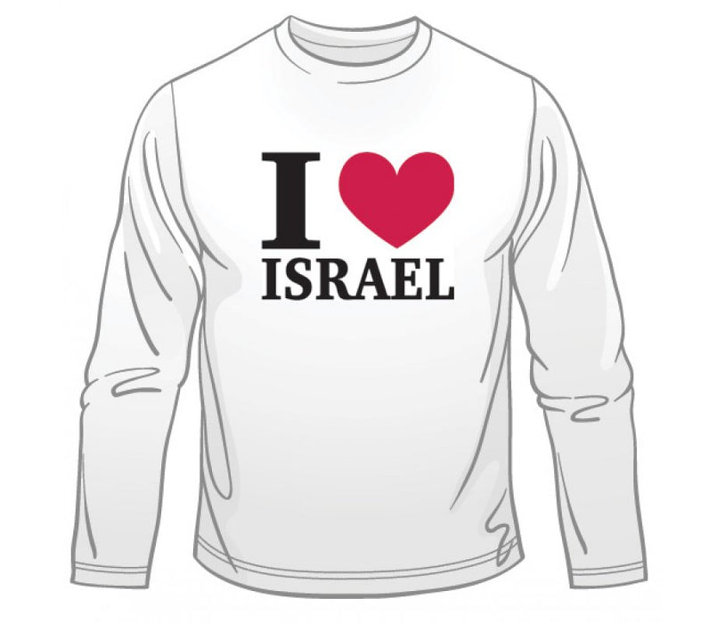 I Love Israel Long Sleeved T-ShirtI Love Israel Long Sleeved T-Shirt