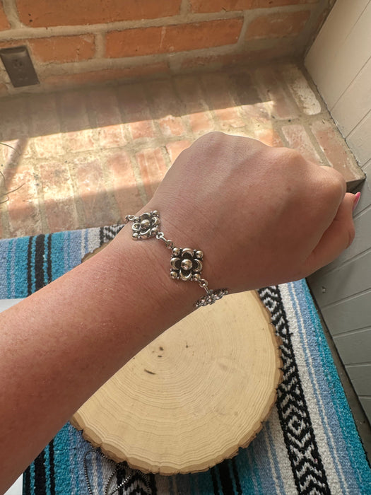 Handmade Sterling Silver Ball Bracelet