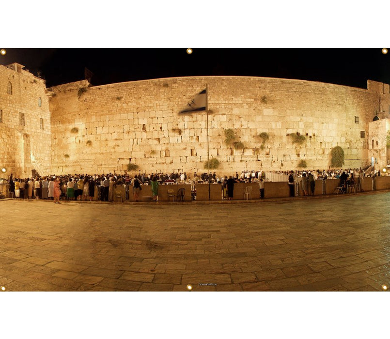 Panoramic Kotel Western Wall Sukkah Single-Wall Panel 12 ft WidthPanoramic Kotel Western Wall Sukkah Single-Wall Panel 12 ft Width