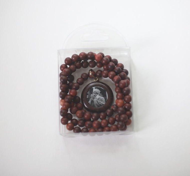 ORIGINAL OSHO Rajneesh Rajneeshpuram Wild Country Extra Fine Rose Wood Mala for Meditation -Natural Wood (#1) VERY LIMITED STOCK!