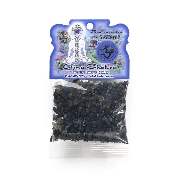 Resin Incense Third Eye Chakra Ajna - Concentration and Intuition - 1.2oz bag