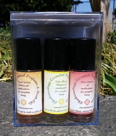 Vedic Chakra Bath Perfume Oil Set