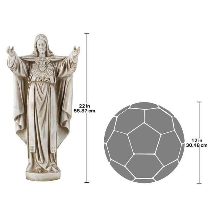 The Sacred Heart of Jesus Spiritual Garden Statue